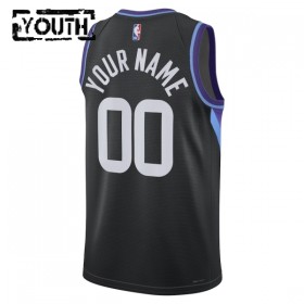 Dres Utah Jazz Prilagođeni Jordan 2025-26 Statement Edition Crno Swingman - Dječji